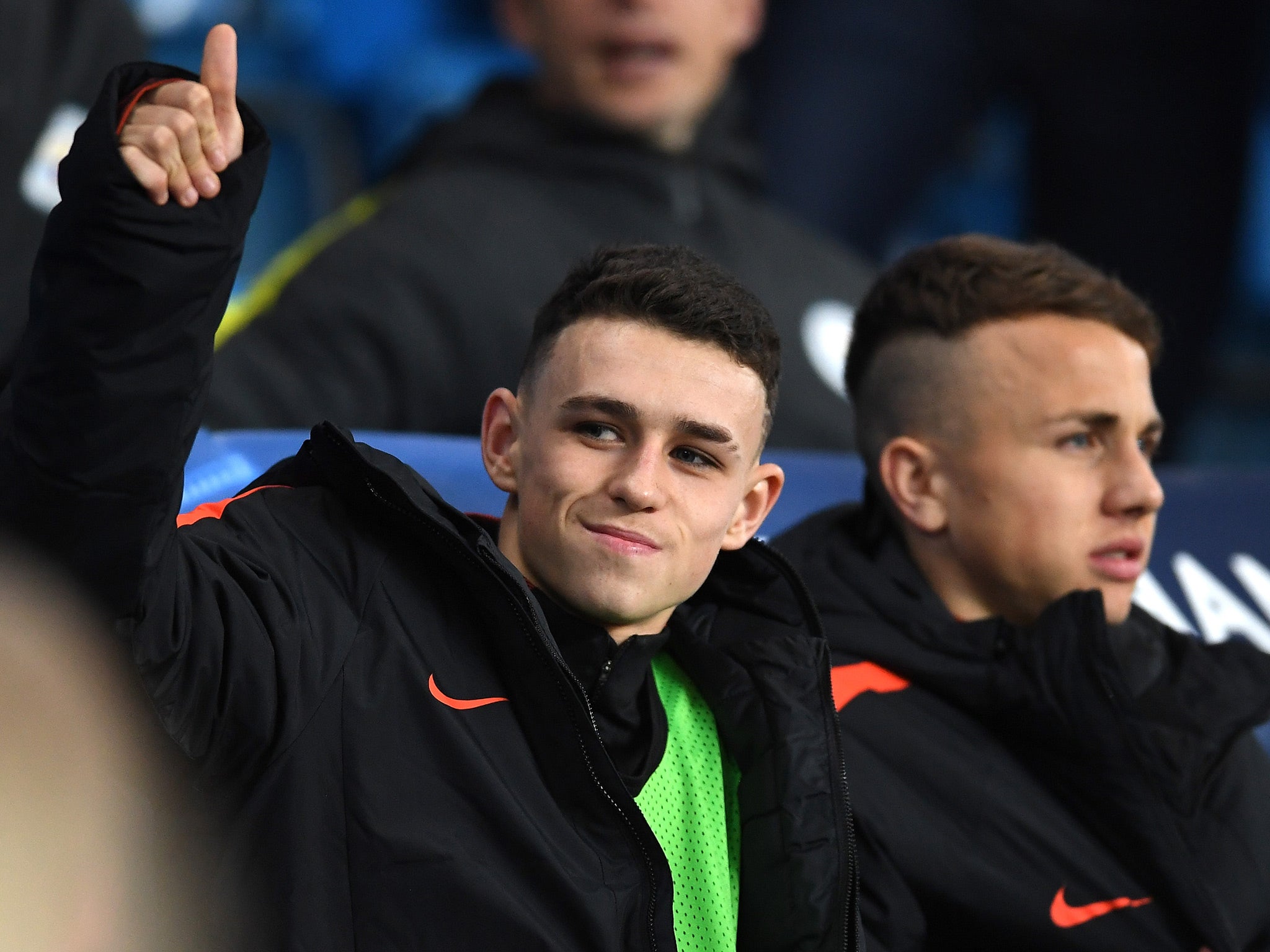 Phil Foden was named on the bench for City's recent Champions League tie with Celtic