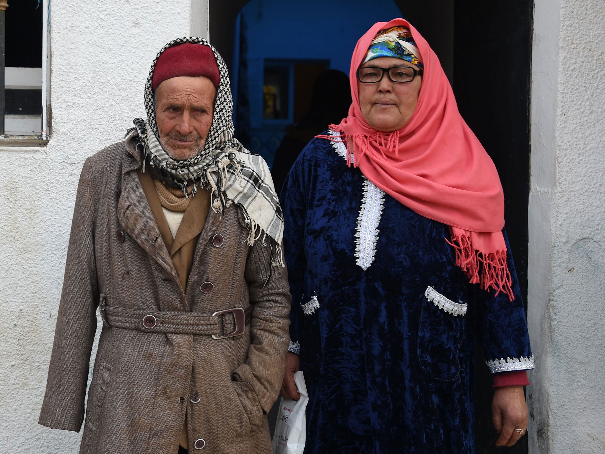 &#13;
Mustapha and Nour-Houda Amri, the parents of 24-year-old Anis Amri Fethi Belaid/AFP/Gettty&#13;
