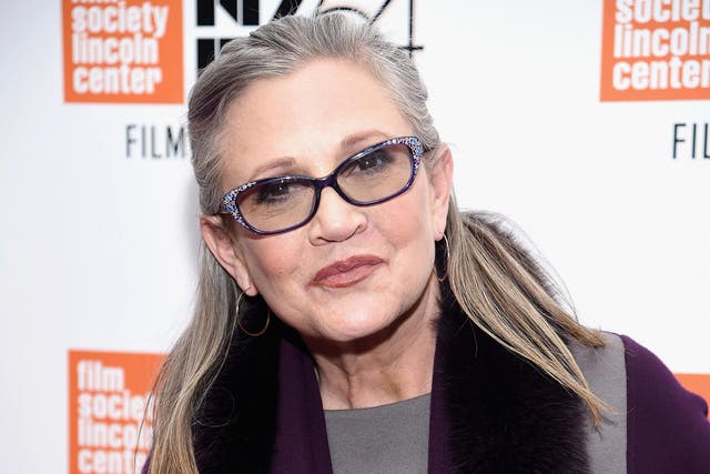 Carrie Fisher, pictured at the 54th New York Film Festival in October 2016