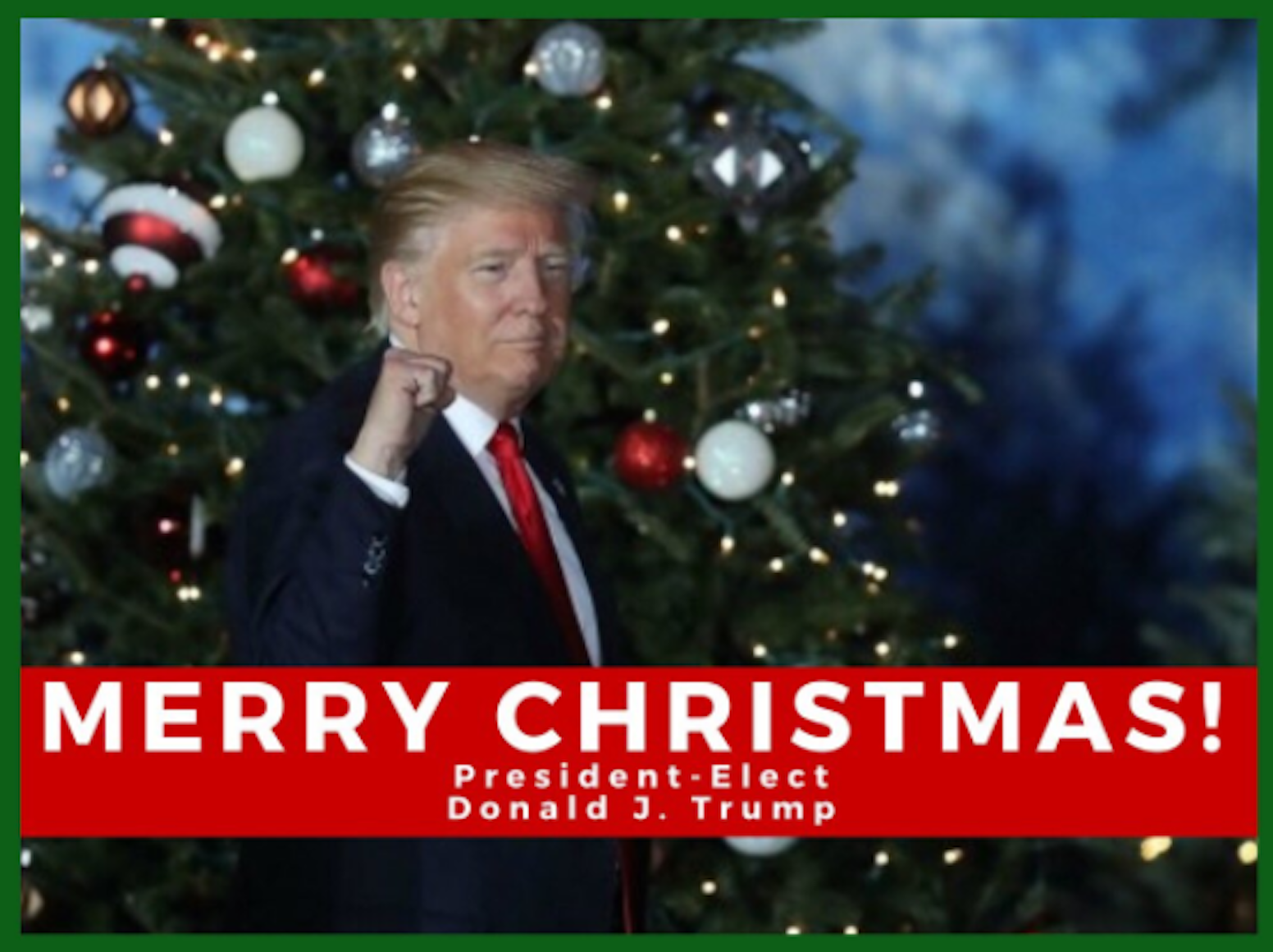 Donald Trump's Christmas message is here and no one knows what to make