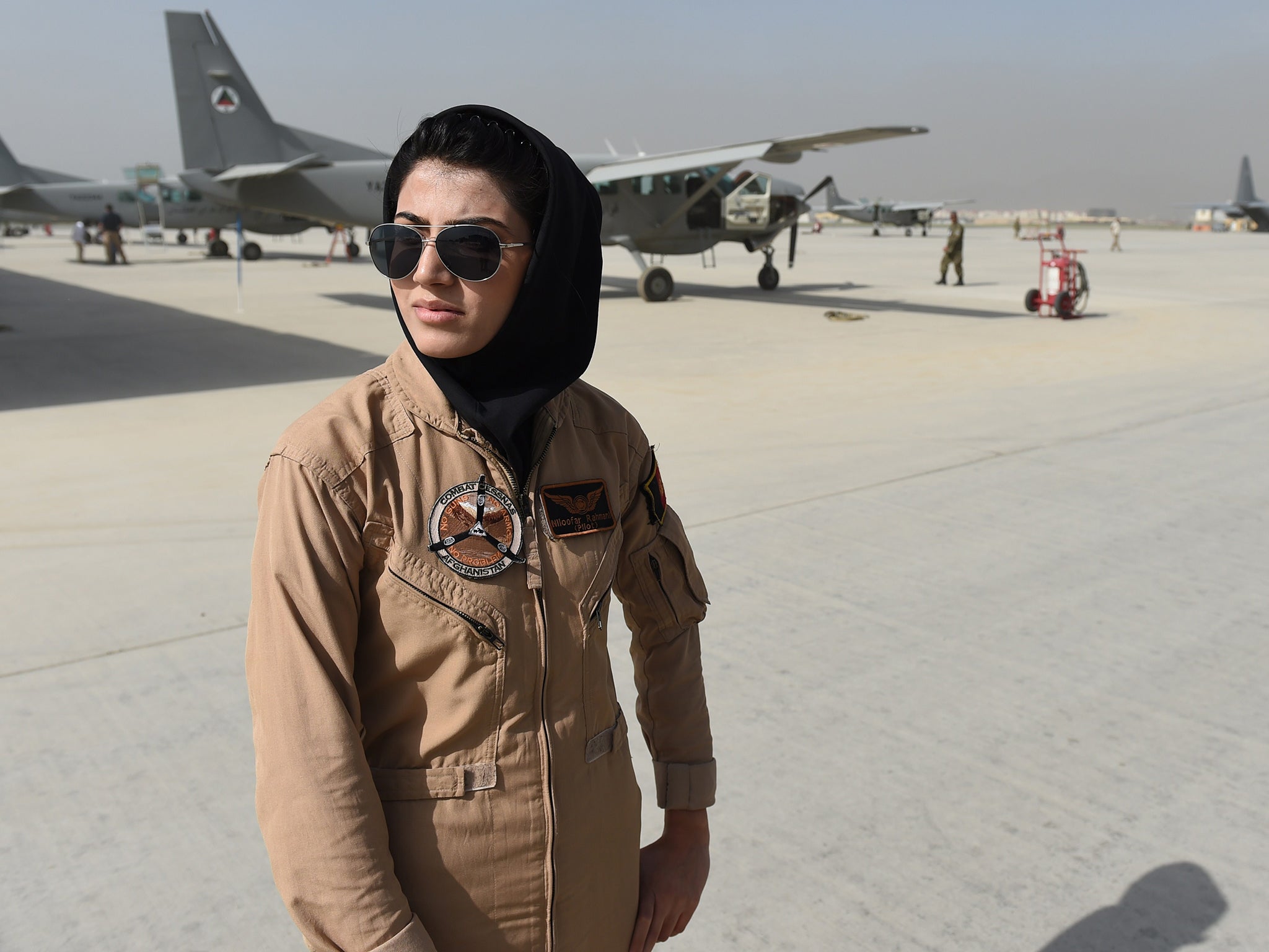 Afghanistan's first female pilot, Niloofar Rahmani