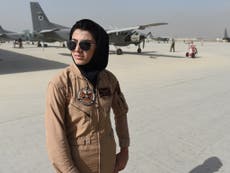 ‘Don’t believe’ Taliban propaganda on women’s rights, first female Afghan air force pilot says