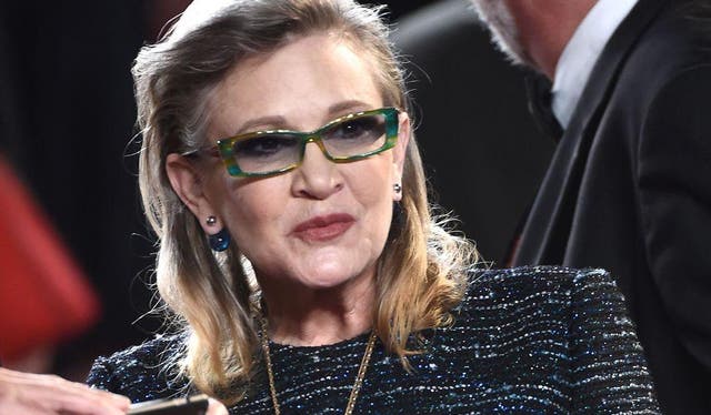 Carrie Fisher attends the Cannes Film Festival in May 2016.