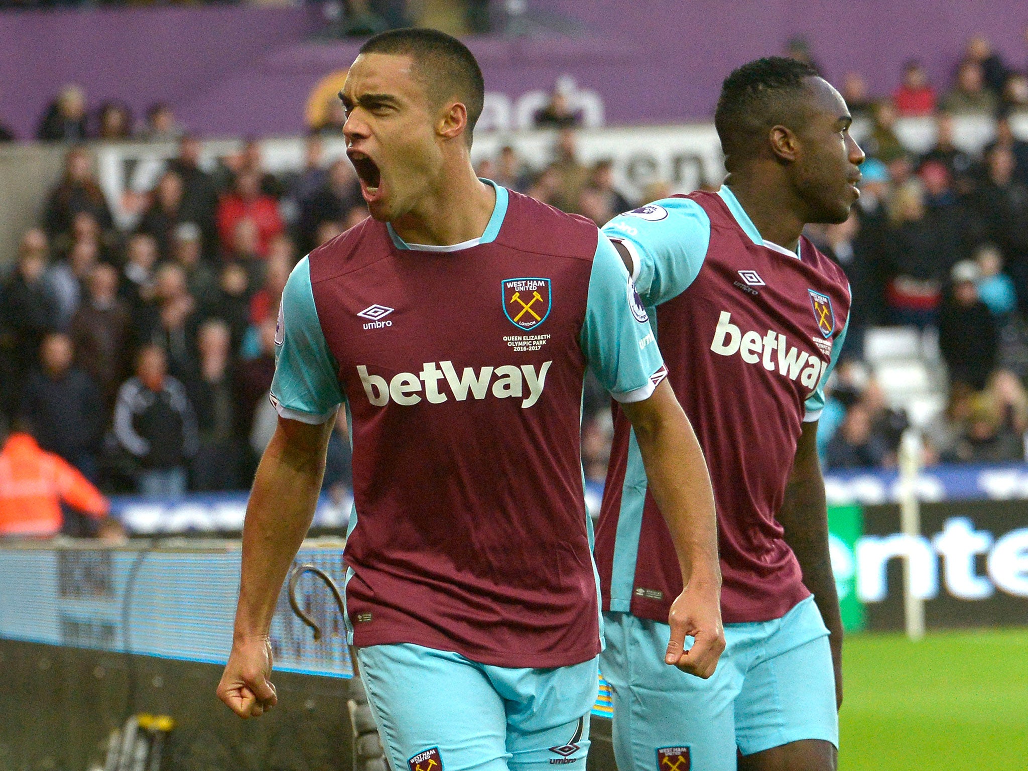 Reid doubled the Hammers' lead after half-time