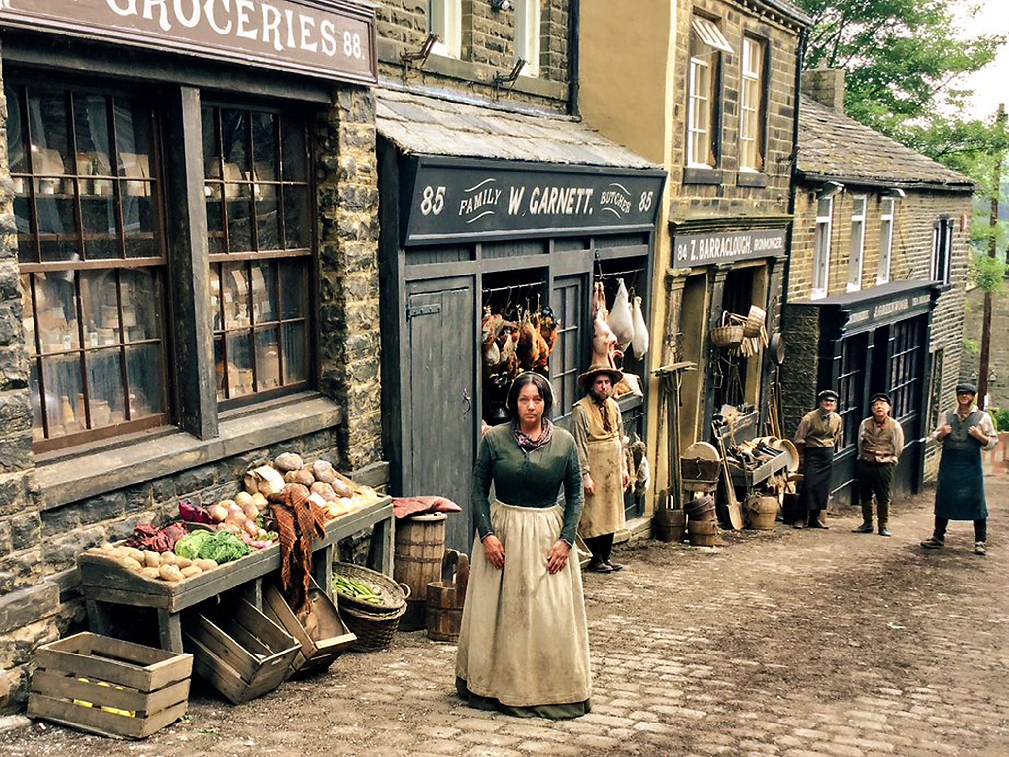 Main Street in Haworth during the making of ‘To Walk Invisible’
