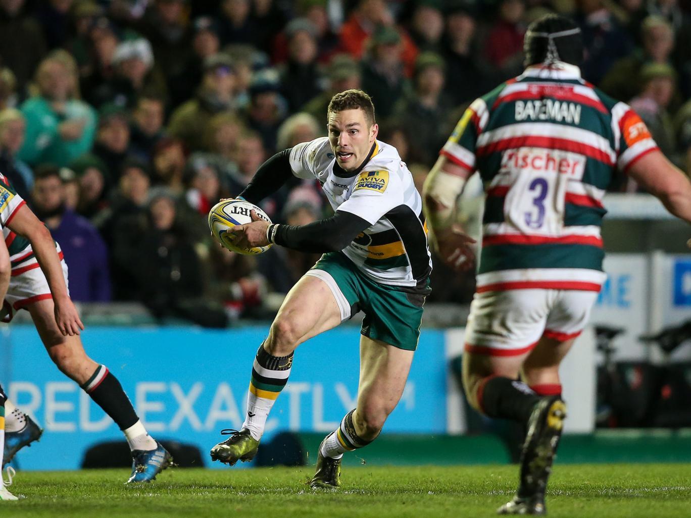 George North suffered a concussion in Northampton Saints' match against Leicester Tigers