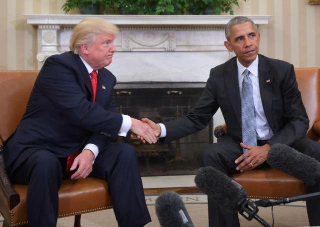 Mr Obama invited Mr Trump for talks in the White House