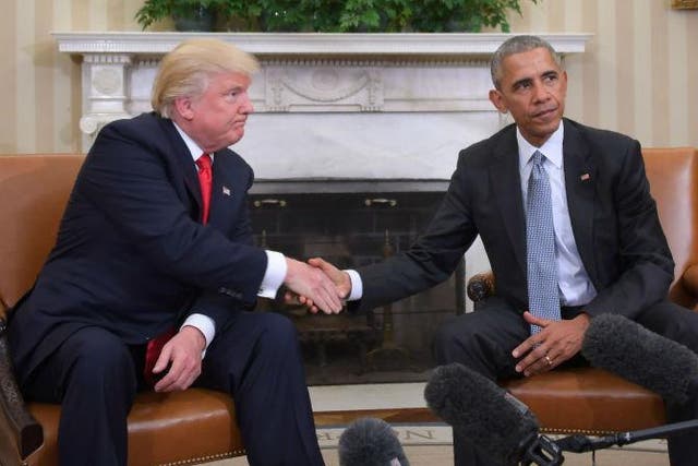 Mr Obama invited Mr Trump for talks in the White House