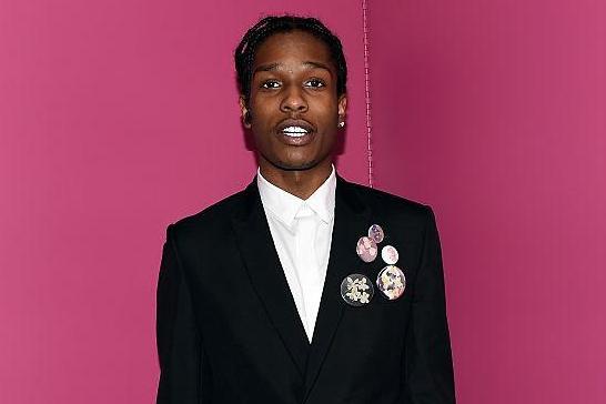 ASAP Rocky accessorises with pin badges