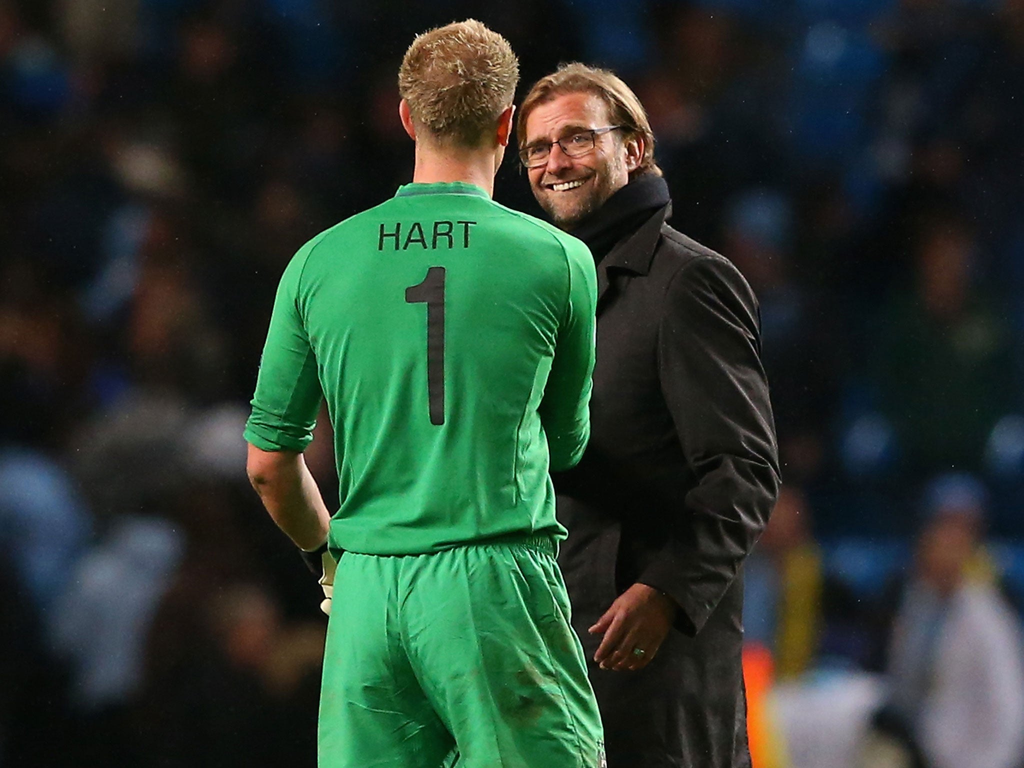 Jurgen Klopp has come up against Joe Hart a number of times during his management career