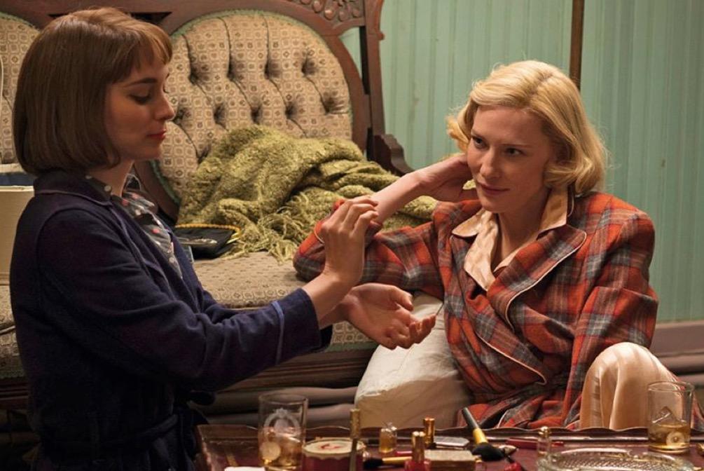 Rooney Mara and Cate Blanchett in the 2015 film, Carol