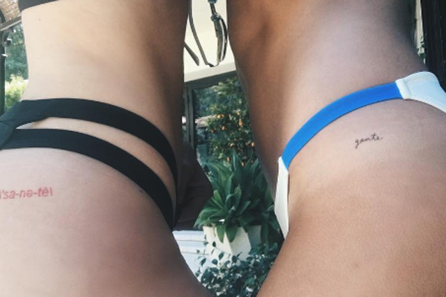 Kylie Jenner reveals her hip tattoo on Instagram