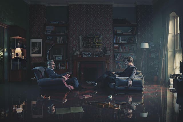 A scene from Sherlock with Dr John Watson