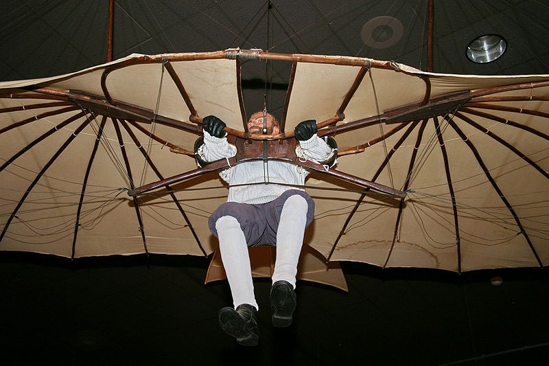 Restored Lilienthal hang glider. One of six left.