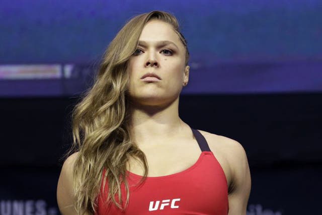 Ronda Rousey stormed off stage after weighing in for UFC 207