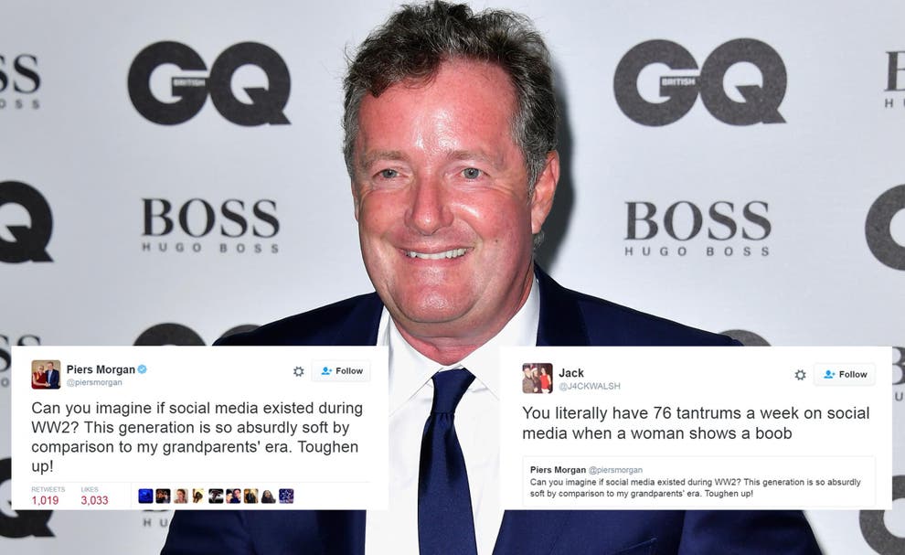 Piers called millennials 'soft' and the shut him down