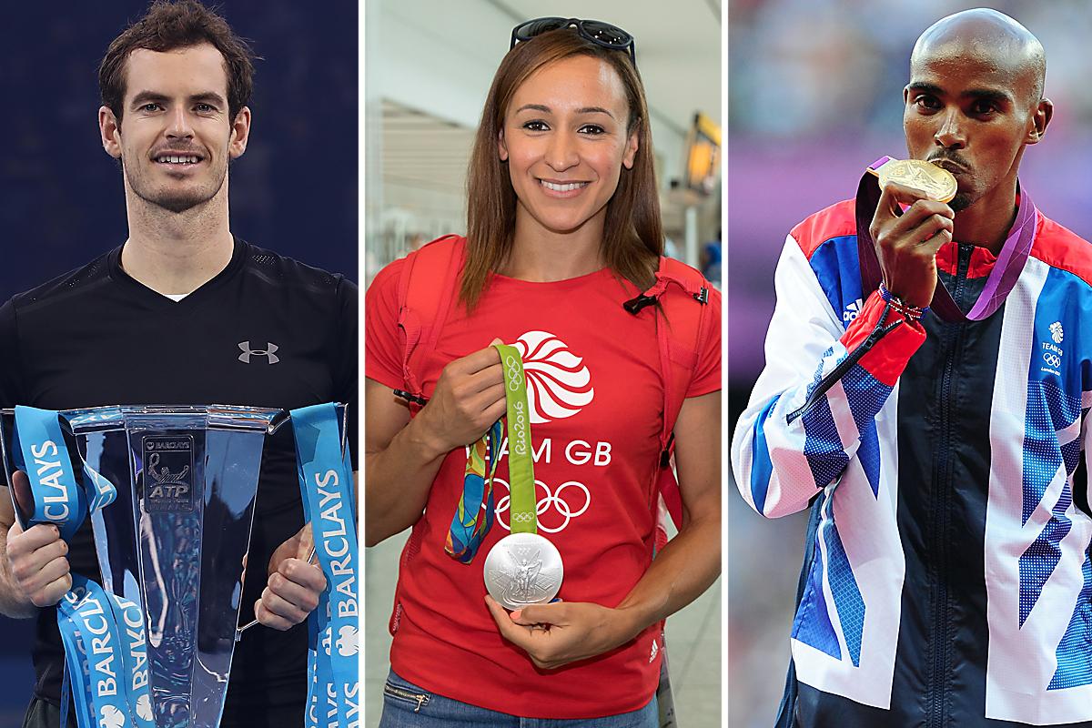 &#13;
Andy Murray, Jess Ennis-Hill and Mo Farah were among those honoured&#13;