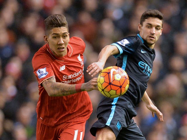Liverpool and Manchester City go head-to-head at Anfield