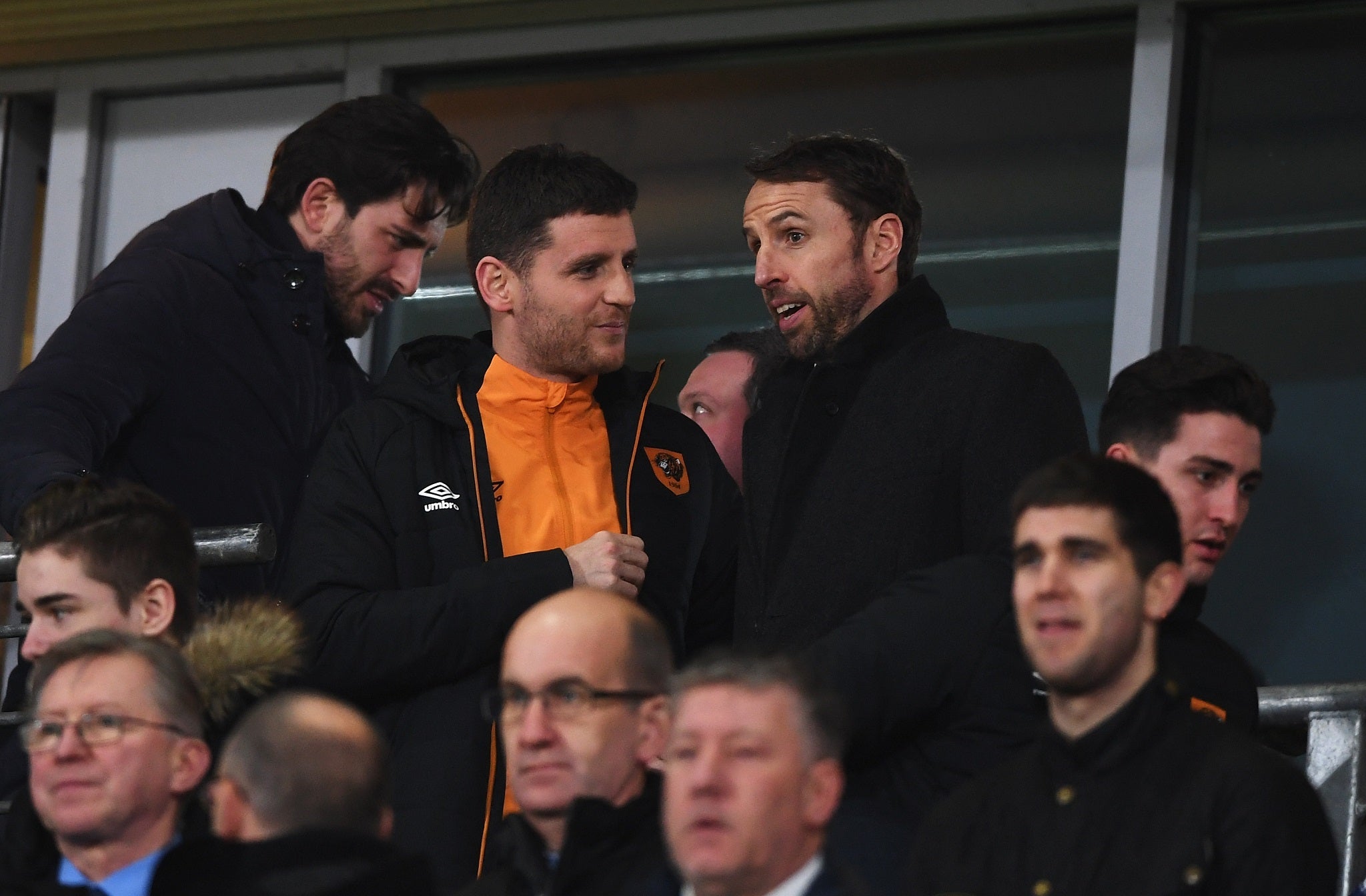 Gareth Southgate watches on at the KCOM Stadium