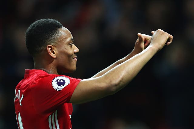 Martial notched the equaliser after Ibrahimovic's knockdown