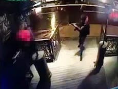 Istanbul nightclub: CCTV shows gunman's hail of bullets outside Reina
