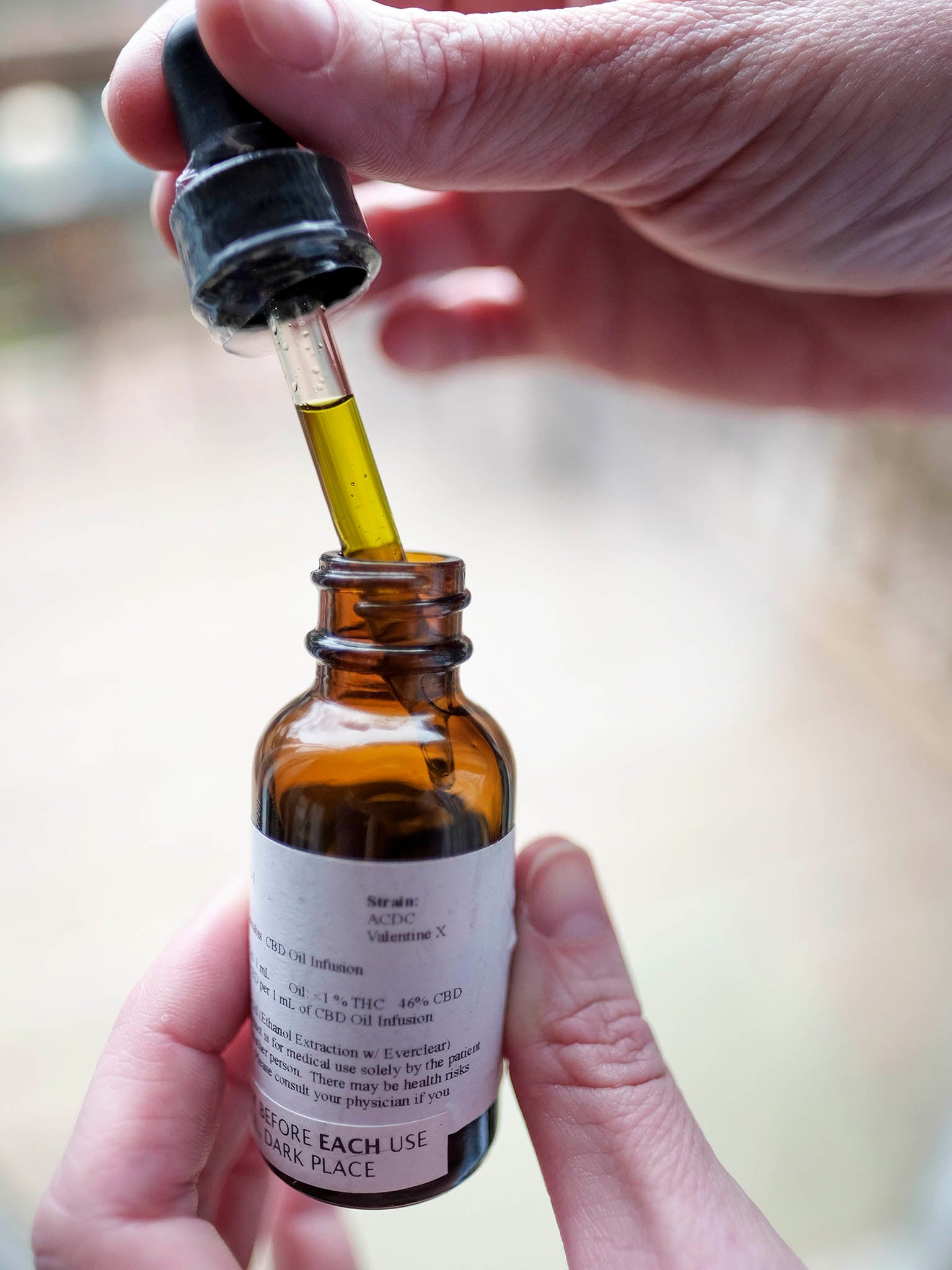 The dispensary that prepares his marijuana extract has labelled it ‘Jackson’s Courage’