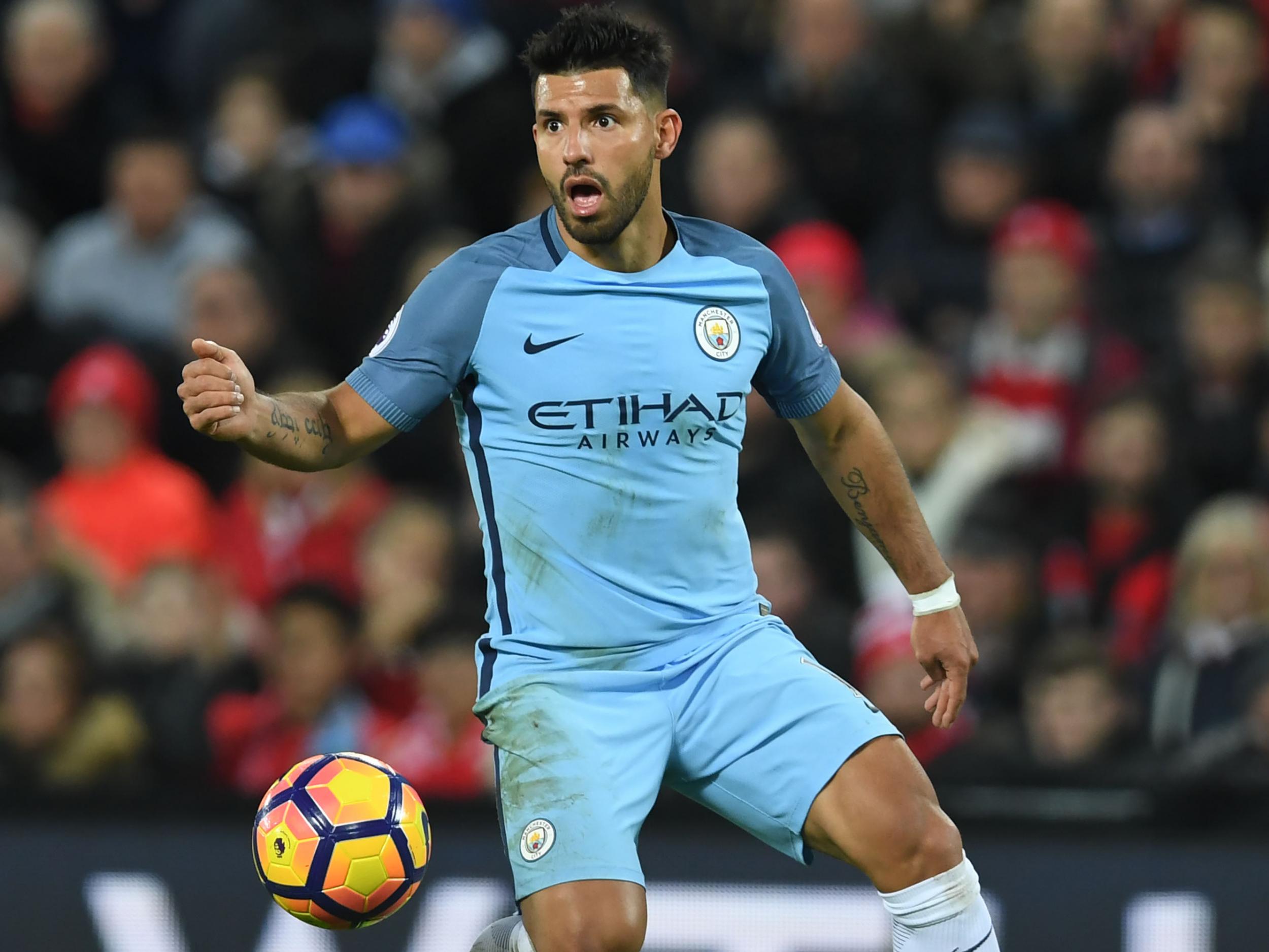 Aguero has already missed seven games through suspension this season