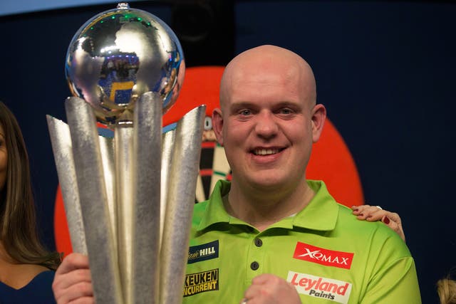 Van Gerwen saw off the challenge of Anderson to claim his second world title