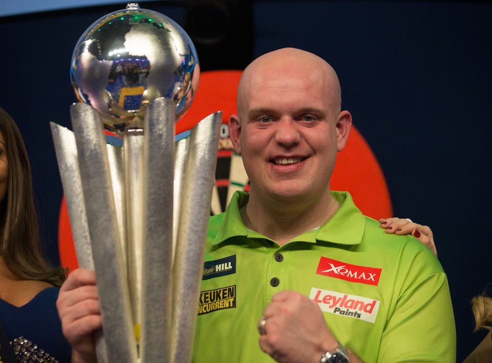 Van Gerwen saw off the challenge of Anderson to claim his second world title