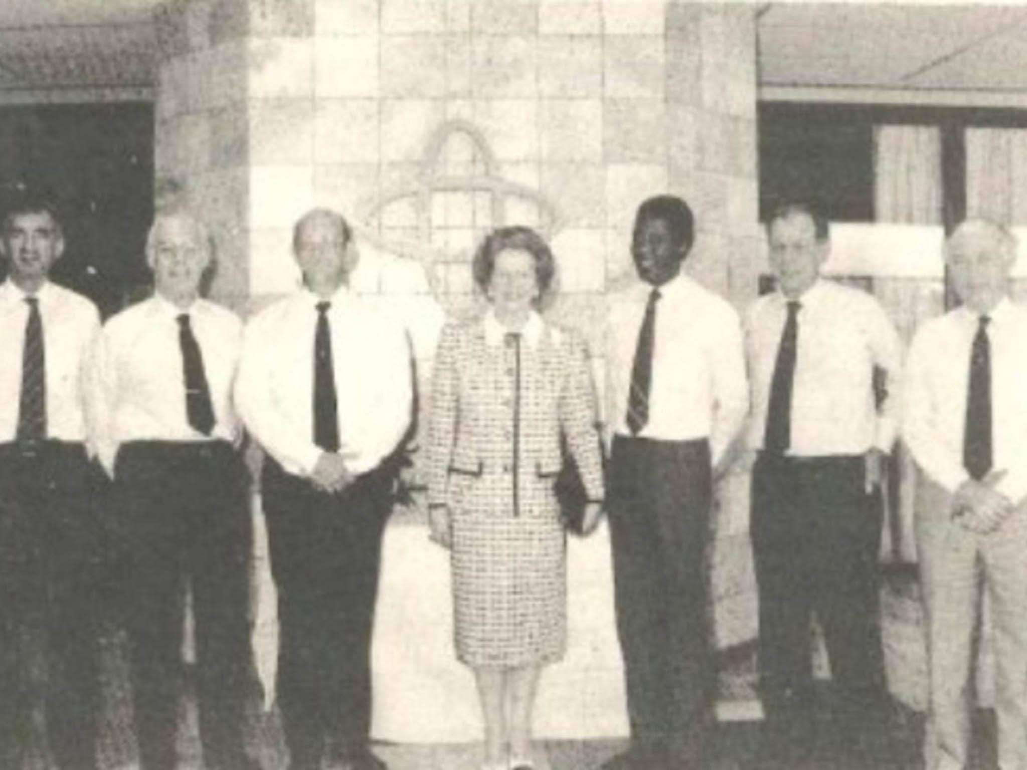 Mrs Thatcher visits Rossing Uranium in Namibia, April 1989