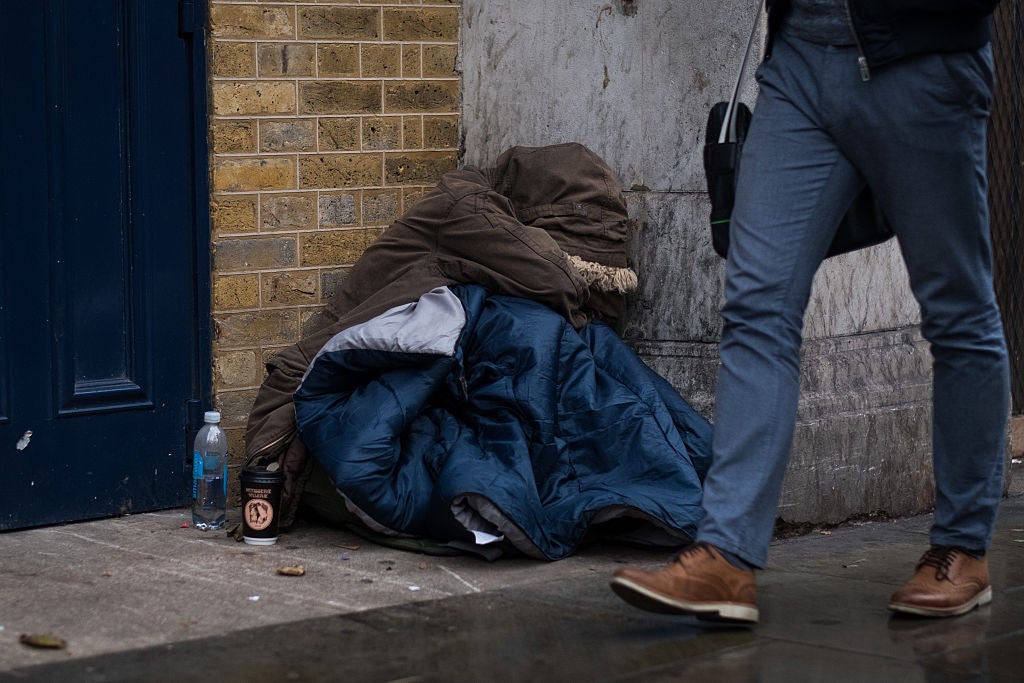 Rough sleeping is also on the rise, separate figures released this week show (Getty Images)