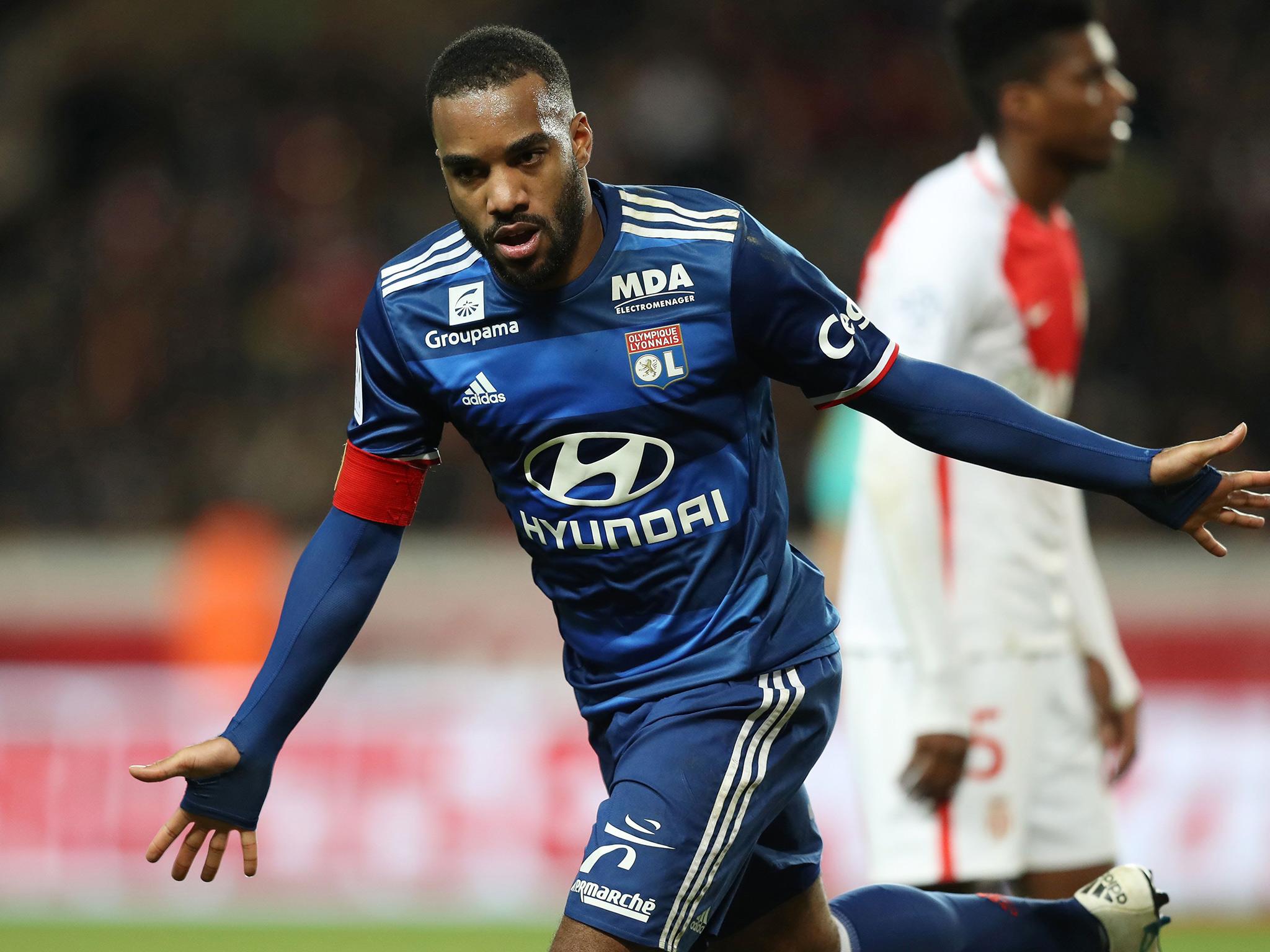 &#13;
Lacazette has been in superb form for Lyon this season (Getty)&#13;