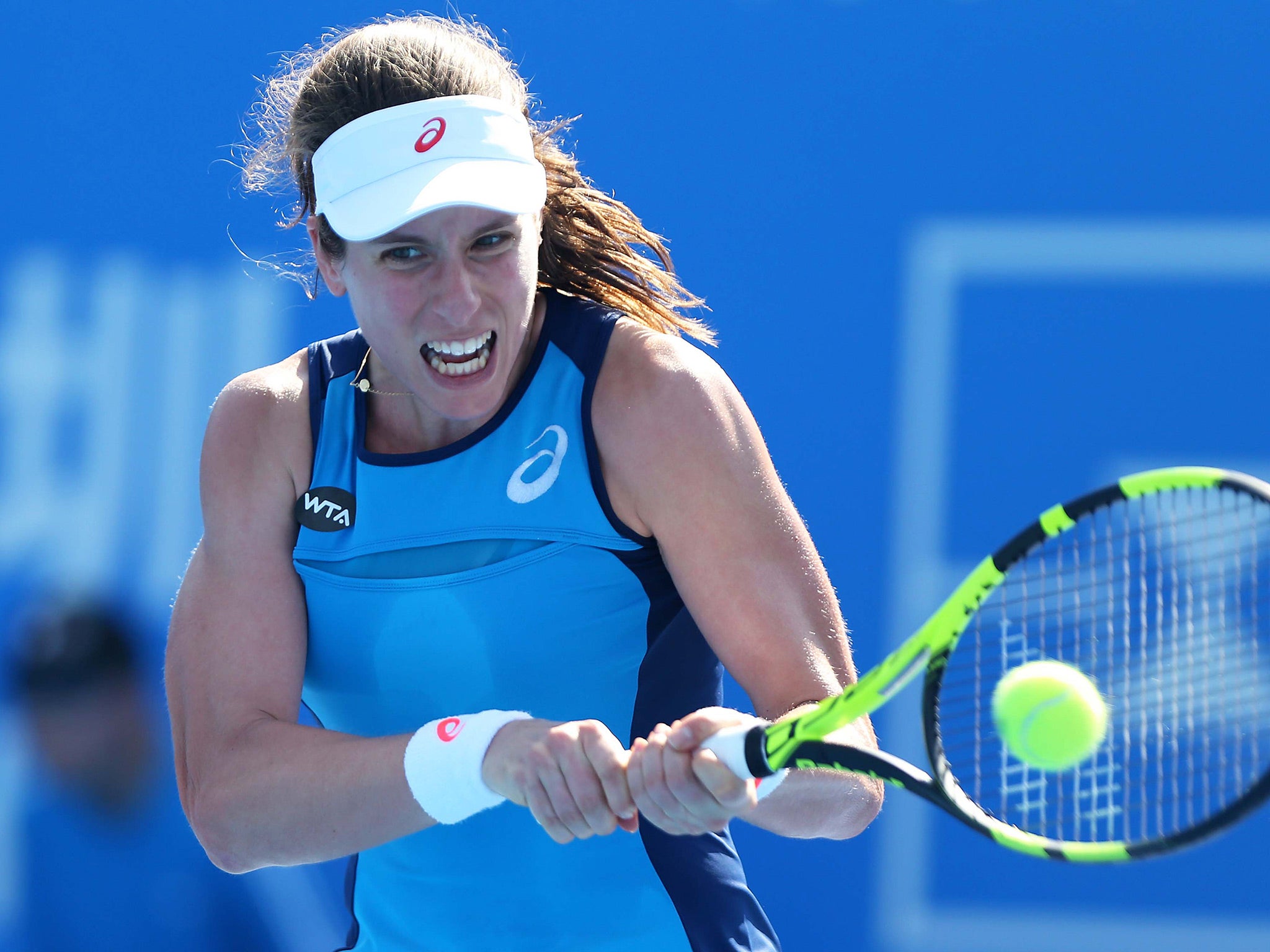 Konta recovered to see off the challenge of the United States' King