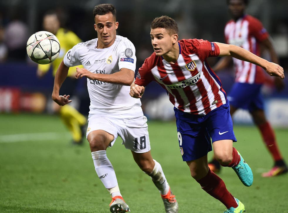 French centre half Lucas Hernandez (r) is rated at £20m