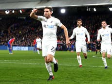 Swansea mark Clement appointment with dramatic win over Palace