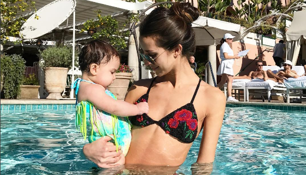 Arielle Noa Charnas and her baby, Ruby