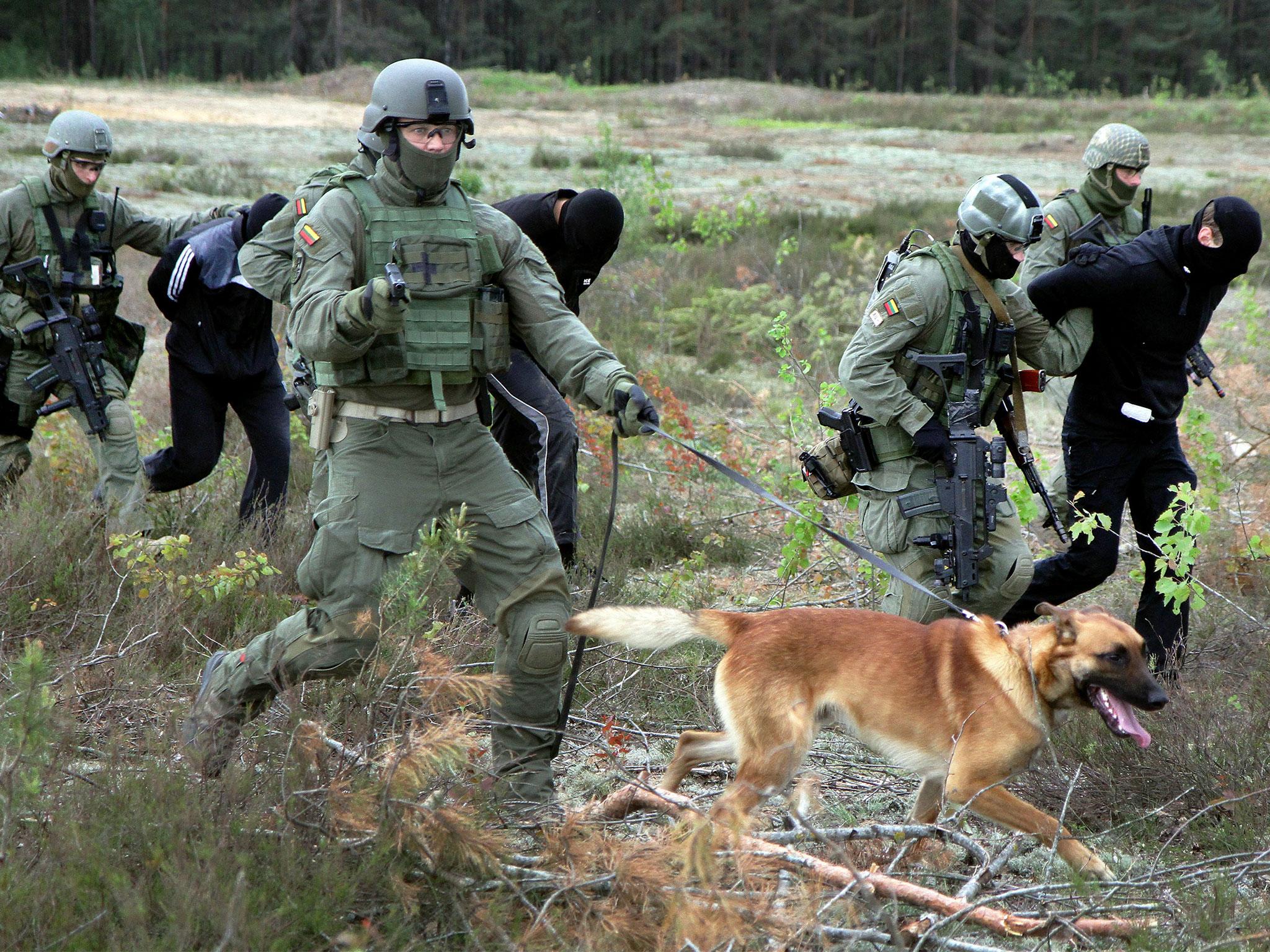 US Special Operations forces will work with Lithuanian special ops troops shown here on a joint exercise