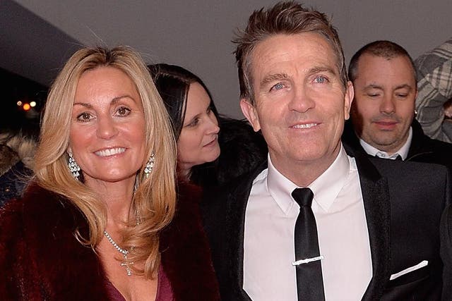 Bradley Walsh with wife Donna Derby at the National Television Awards in 2015