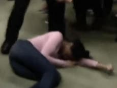 High school police officer filmed slamming young girl into North Carolina classroom floor