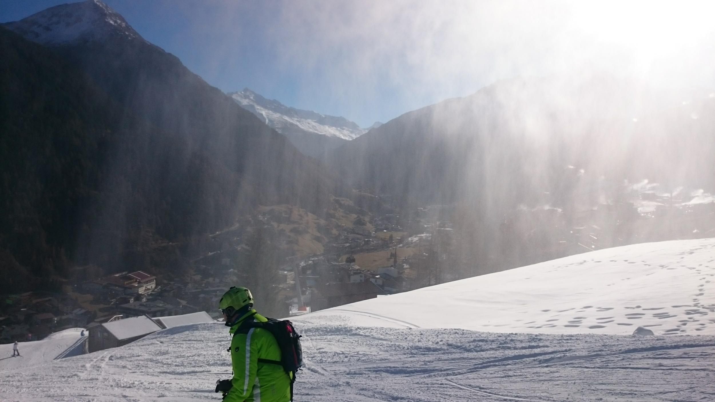 Perfect snow conditions are created by the resort’s hi-tech machinery