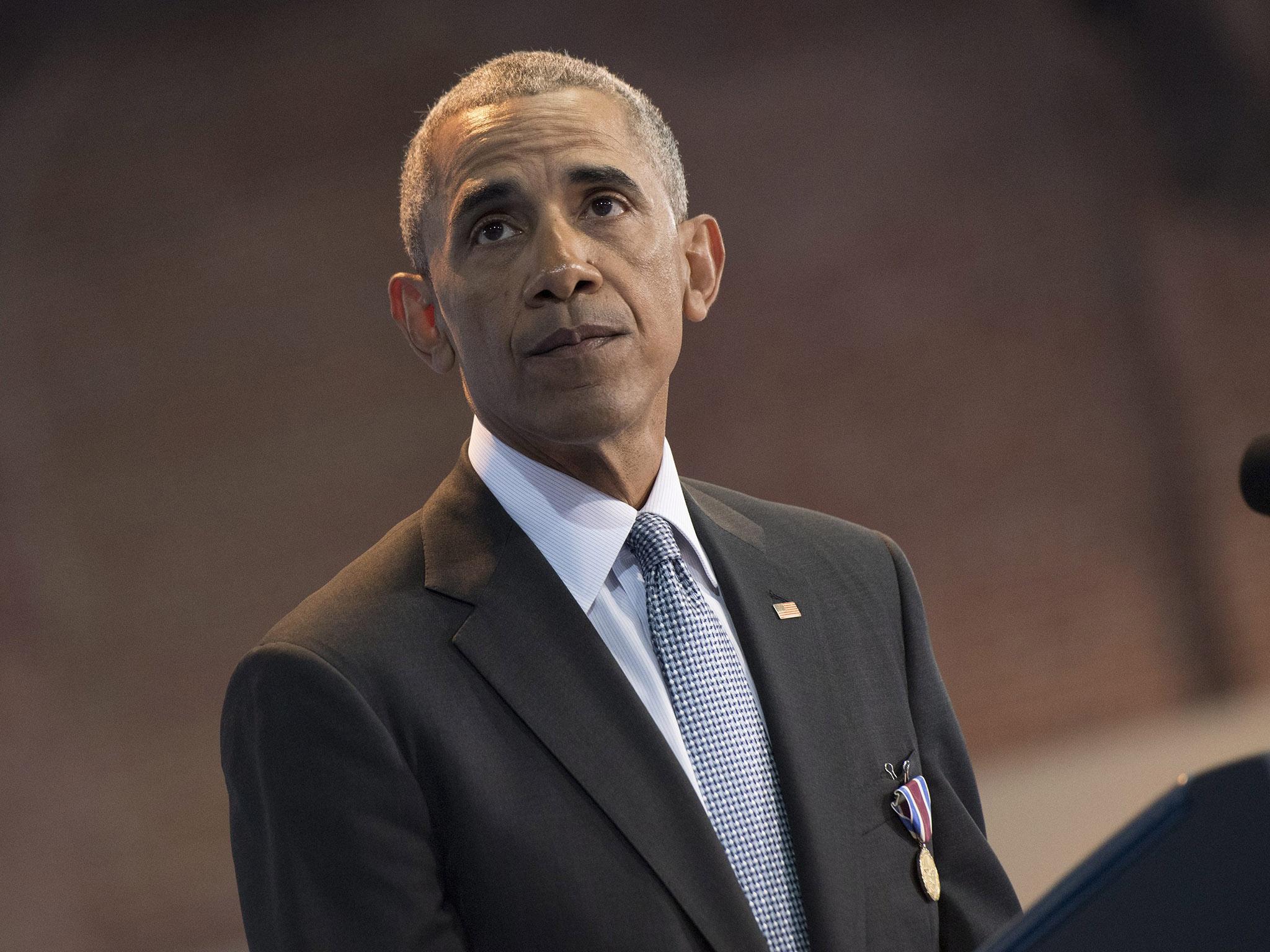 Although there is no mention of President-elect Donald Trump in the video, there is an underlying sense of sadness about what is to come