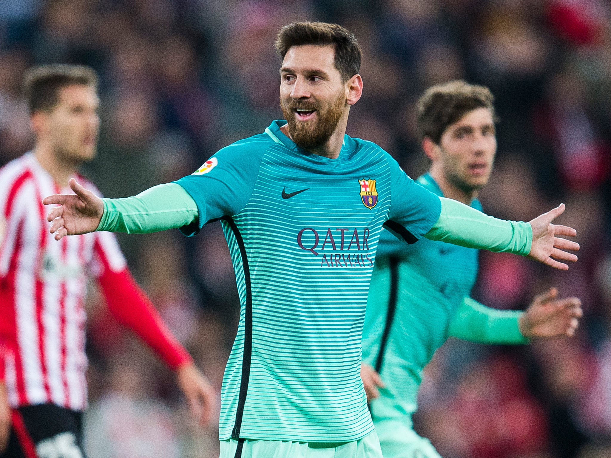 Lionel Messi scored his first goal of 2017 in the midweek Copa del Rey win over Athletic Bilbao