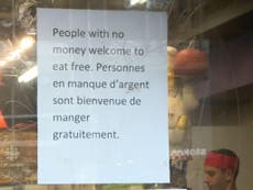 Muslim-owned restaurant in offering free food to homeless