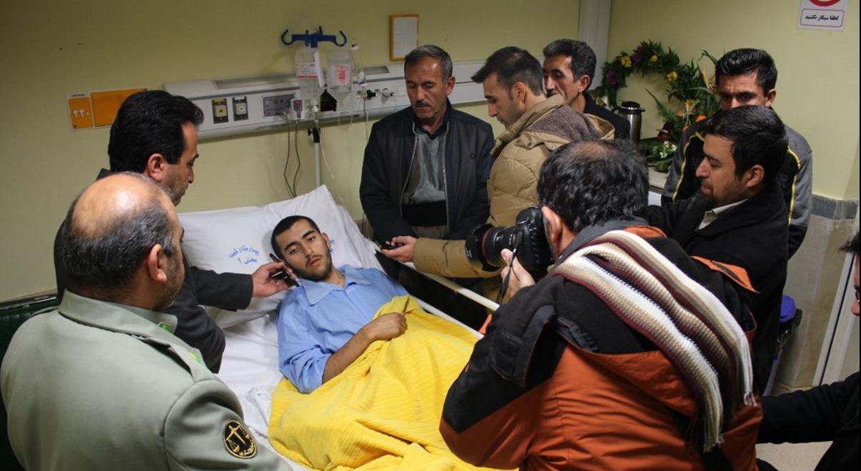 19-year-old Mohammad Bakhtar is now recuperating in his hometown of Marivan, where he received a hero's welcome