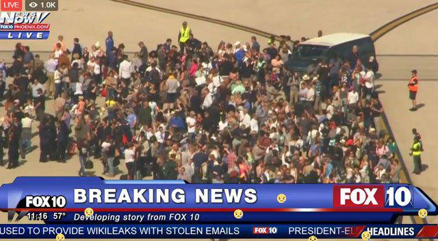 Local media said nine people had been shot, one of them fatally