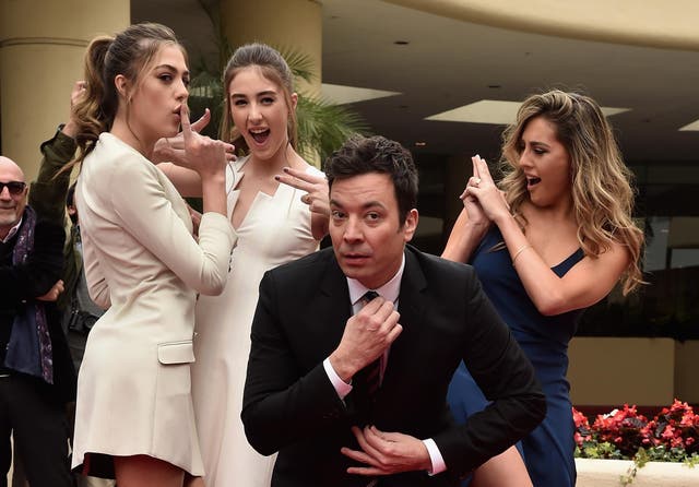 Jimmy Fallon at the Golden Globes preview event