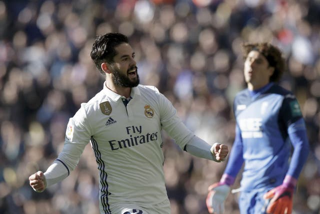 Isco scored twice in the rout