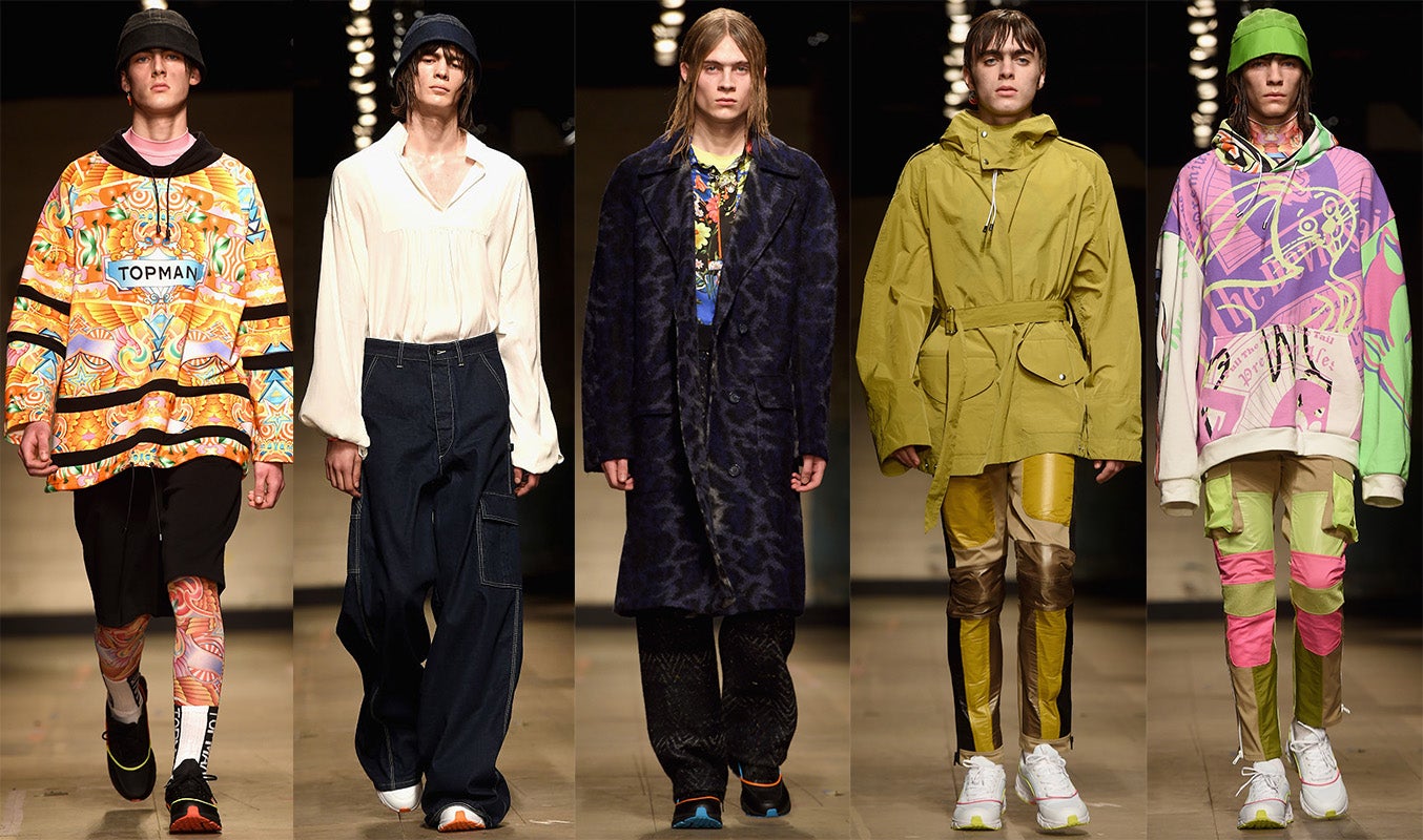 Definitely maybe: Topman’s collection looked back to Nineties pubbing and clubbing culture