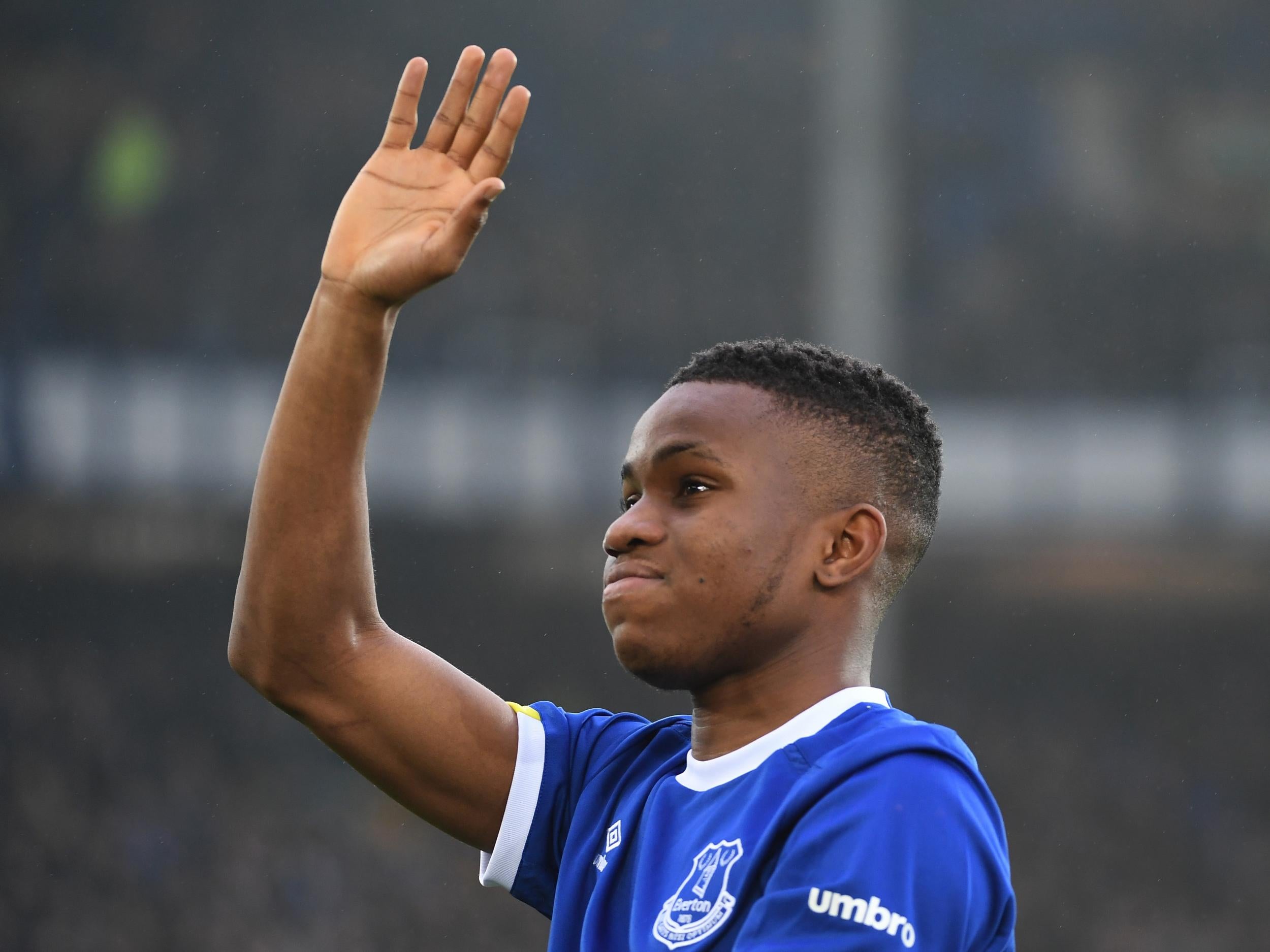 Ademola Lookman was presented to the crowd