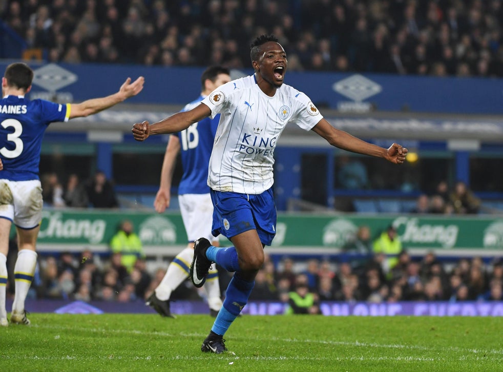 Everton Vs Leicester City Match Report Ahmed Musa Double Turns Game On Its Head For Foxes The Independent The Independent